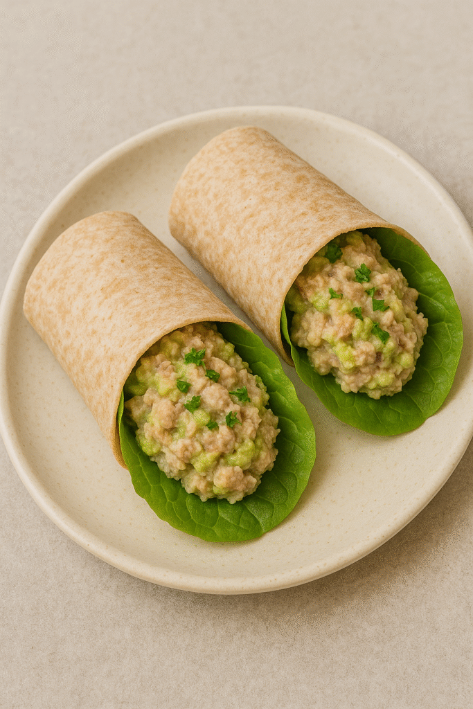 Avocado And Tuna Salad Wraps