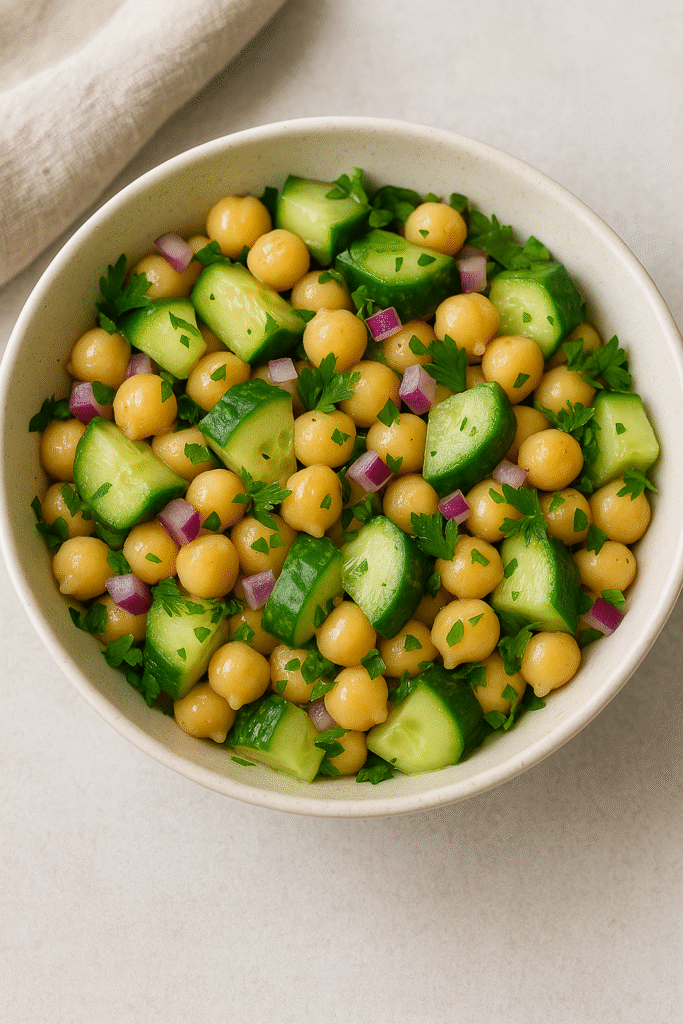 Chickpea And Cucumber Salad